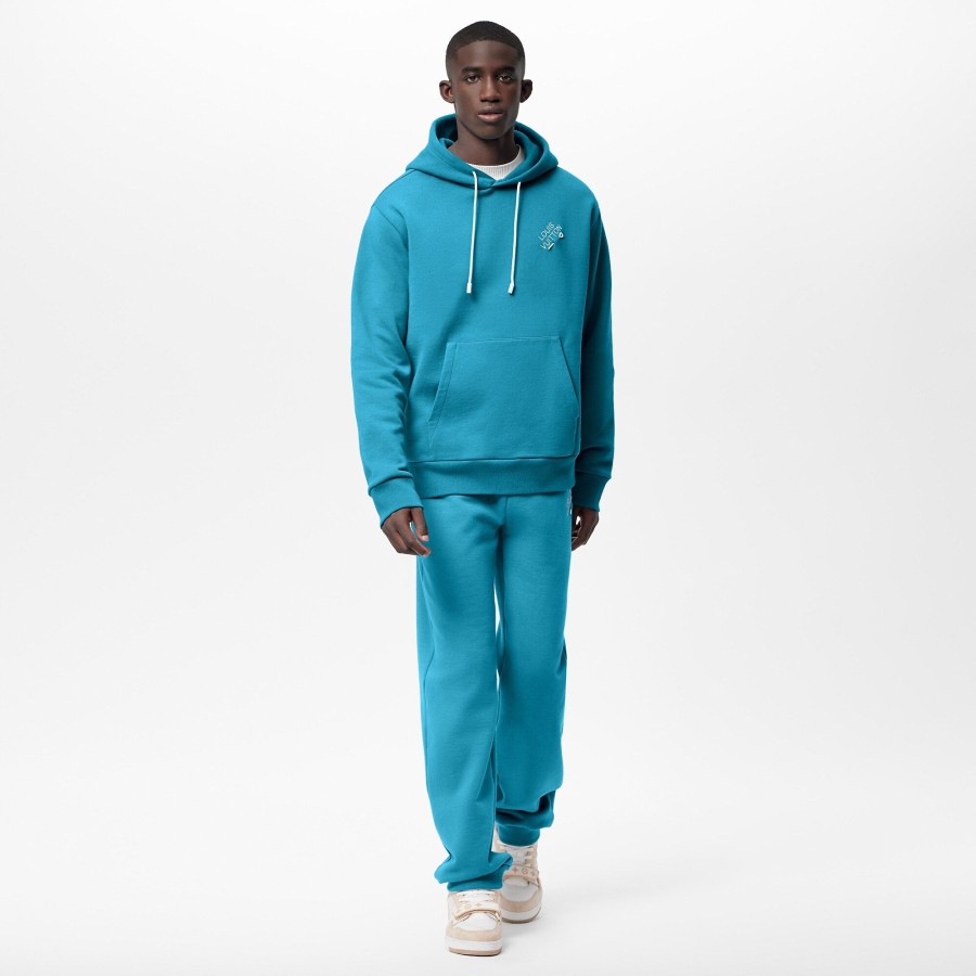 Hombre Louis Vuitton Punto Y Sudaderas | Sudadera Con Capucha Y Bordado Verde Col