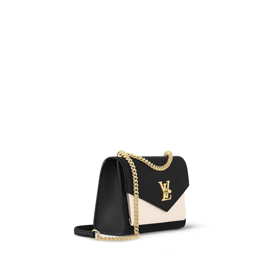 Mujer Louis Vuitton Bolsos Al Hombro Y Cruzados | Bolso Mylockme Con Cadena Creme/Negro