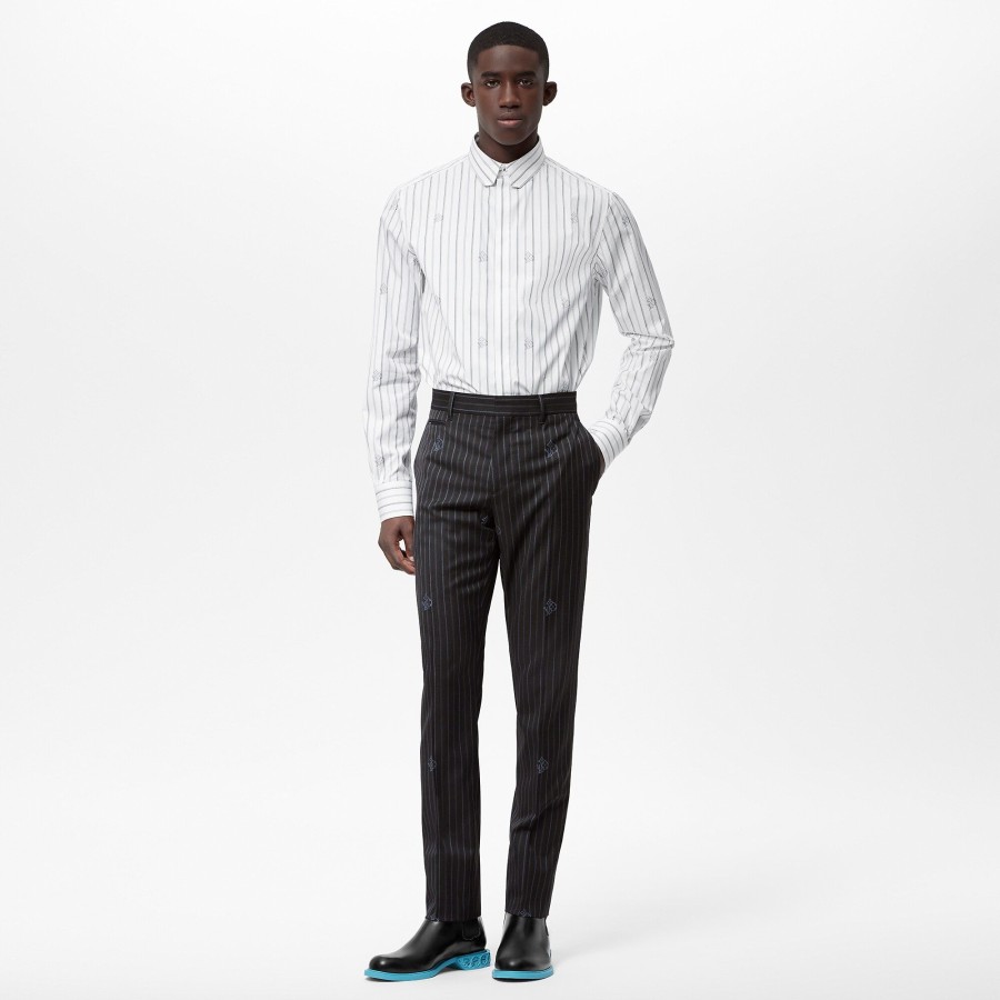 Hombre Louis Vuitton Pantalones | Pantalon De Corte Cigarette