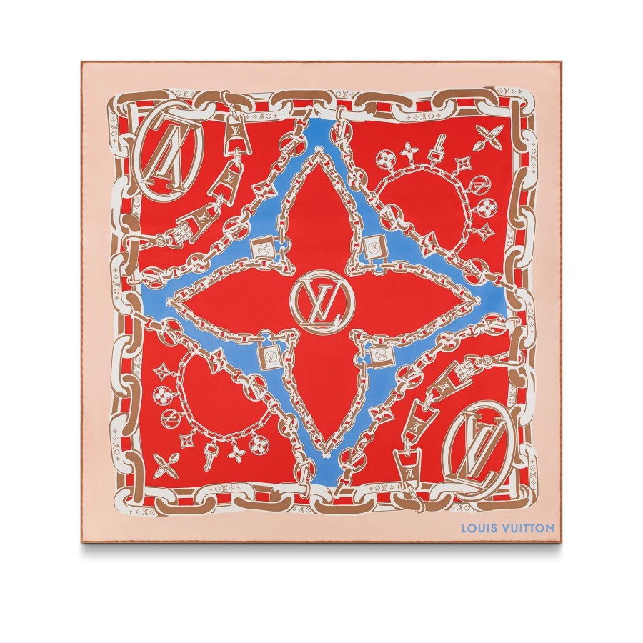 Mujer Louis Vuitton Panuelos De Seda Y Bandanas | Panuelo Bejewelled 70 Poppy