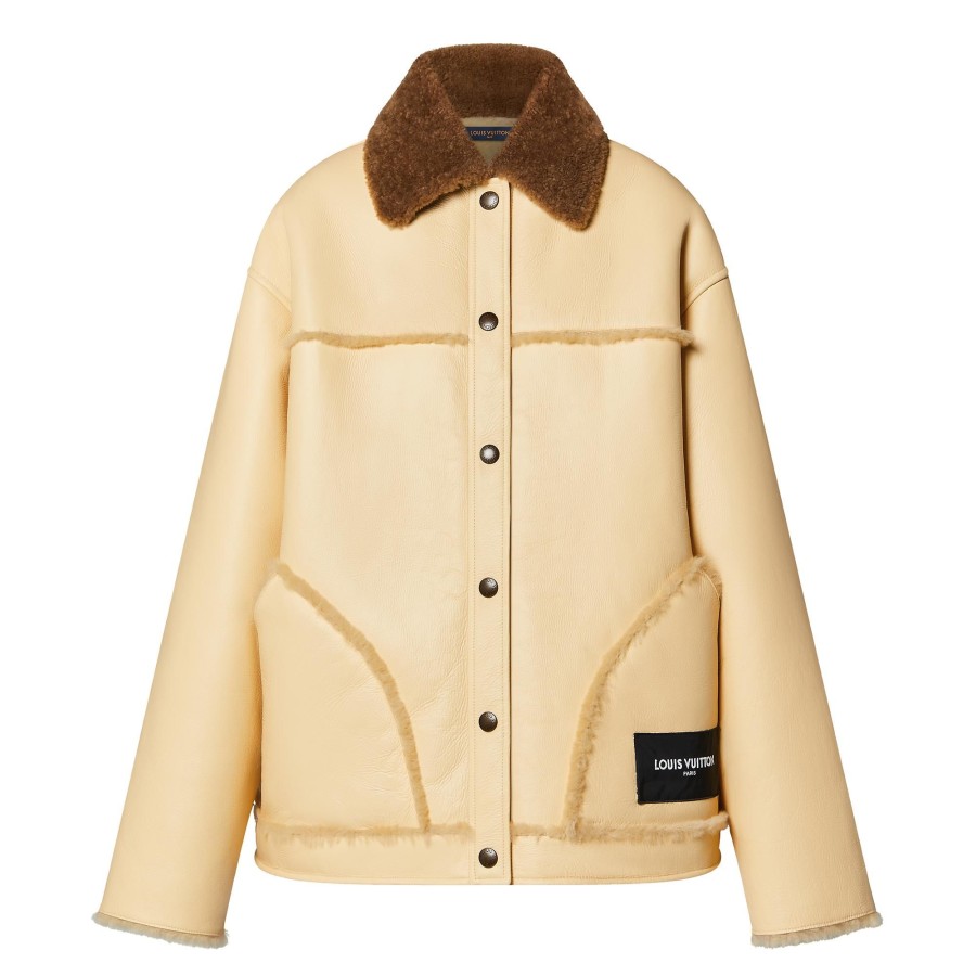 Mujer Louis Vuitton Abrigos Y Chaquetas | Chaqueta Reversible De Lana De Oveja