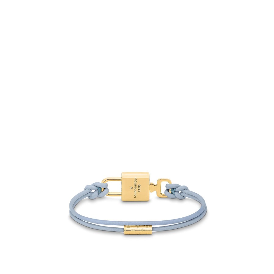 Mujer Louis Vuitton Pulseras | Pulsera Lv Padlock Azul Claro