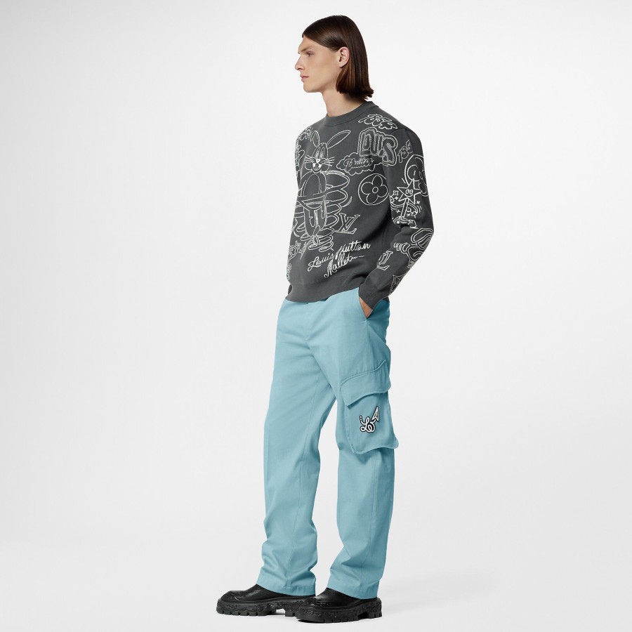 Hombre Louis Vuitton Pantalones | Pantalon Chino De Corte Regular