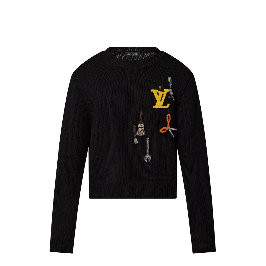 Hombre Louis Vuitton Punto Y Sudaderas | Jersey De Cuello Redondo Lv Tools