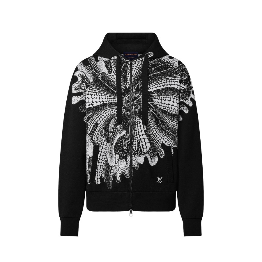 Hombre Louis Vuitton Punto Y Sudaderas | Lv X Yk Sudadera Con Capucha Y Cremallera Psychedelic Flower