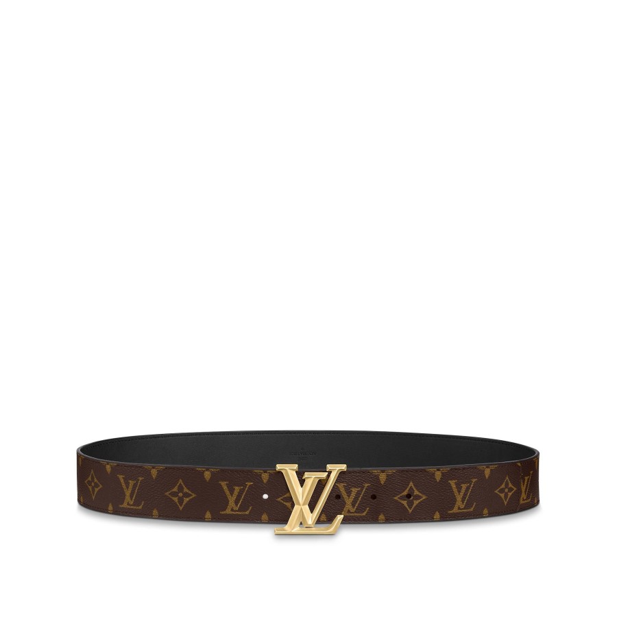 Hombre Louis Vuitton Cinturones | Cinturon Lv Pyramide De 4 Cm