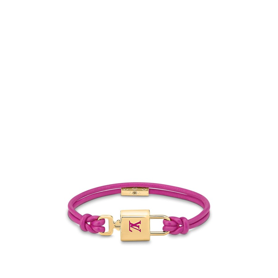 Mujer Louis Vuitton Pulseras | Pulsera Lv Padlock Rosa