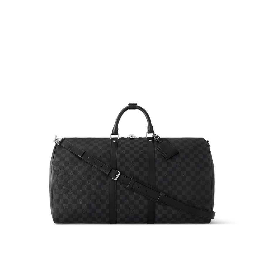 Hombre Louis Vuitton Bolsos De Viaje | Keepall 55 Con Bandolera