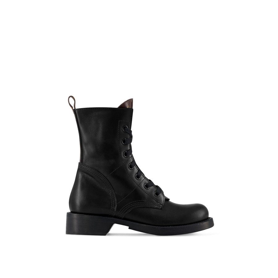 Mujer Louis Vuitton Botas Y Botines | Bota Militar Plana Metropolis