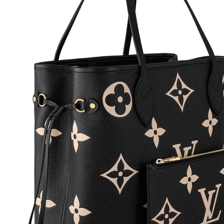 Mujer Louis Vuitton Bolsos Al Hombro Y Cruzados | Neverfull Mm Negro/Beige