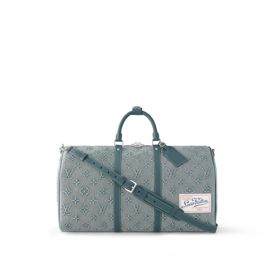 Hombre Louis Vuitton Bolsos De Viaje | Bolsa De Viaje Keepall 50 Con Bandolera