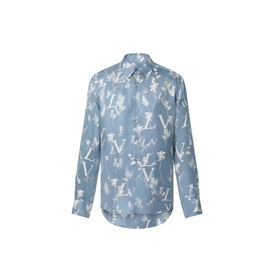 Hombre Louis Vuitton Camisas | Camisa Lv Leaf Estampada De Corte Regular