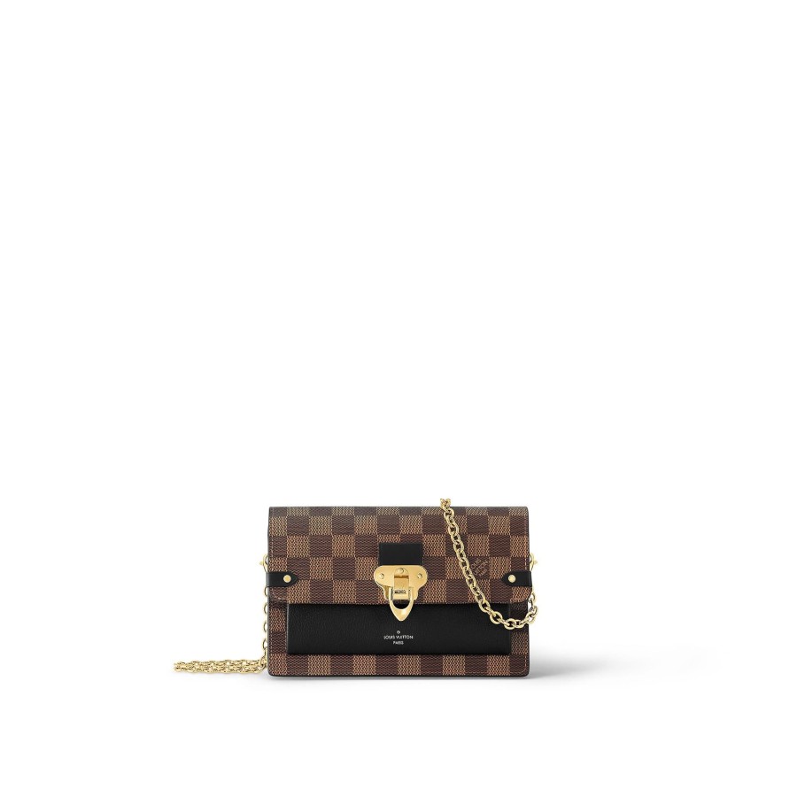 Mujer Louis Vuitton Bolsos Mini | Cartera Con Cadena Vavin Noir