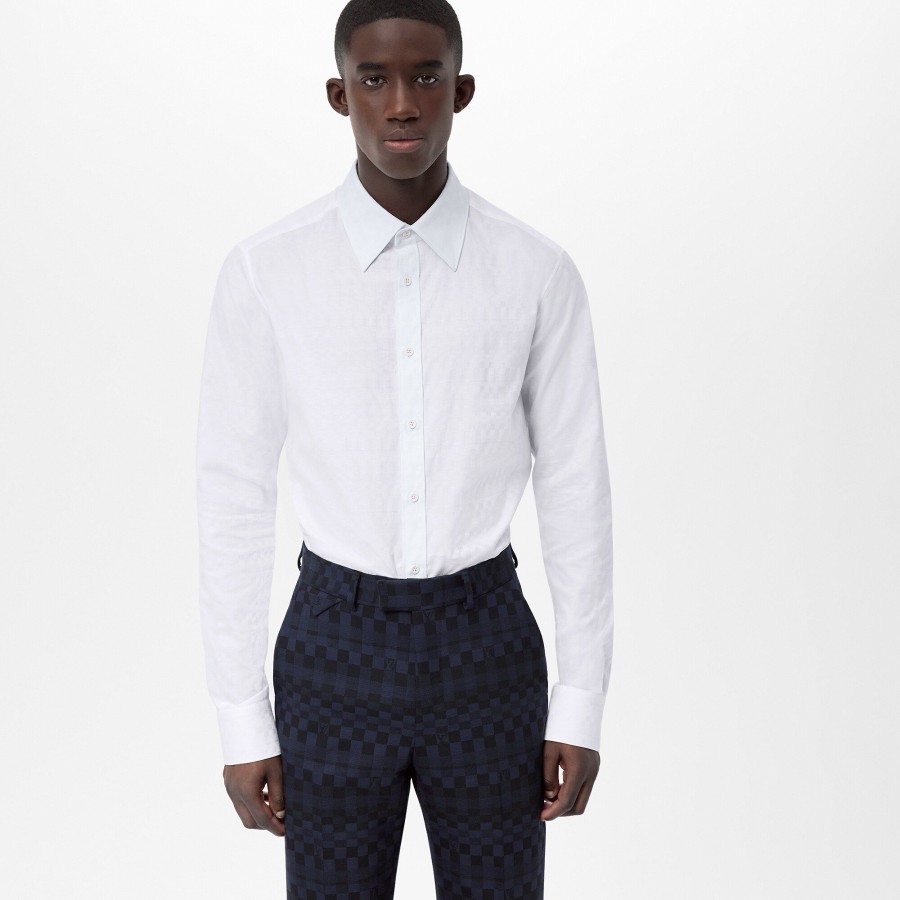 Hombre Louis Vuitton Camisas | Camisa De Manga Larga Y Corte Slim