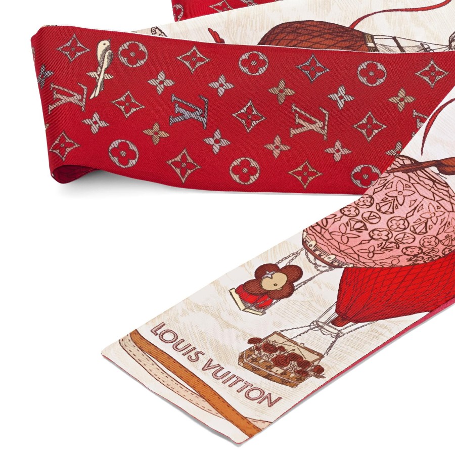 Mujer Louis Vuitton Panuelos De Seda Y Bandanas | Bandana Up And Away Coquelicot