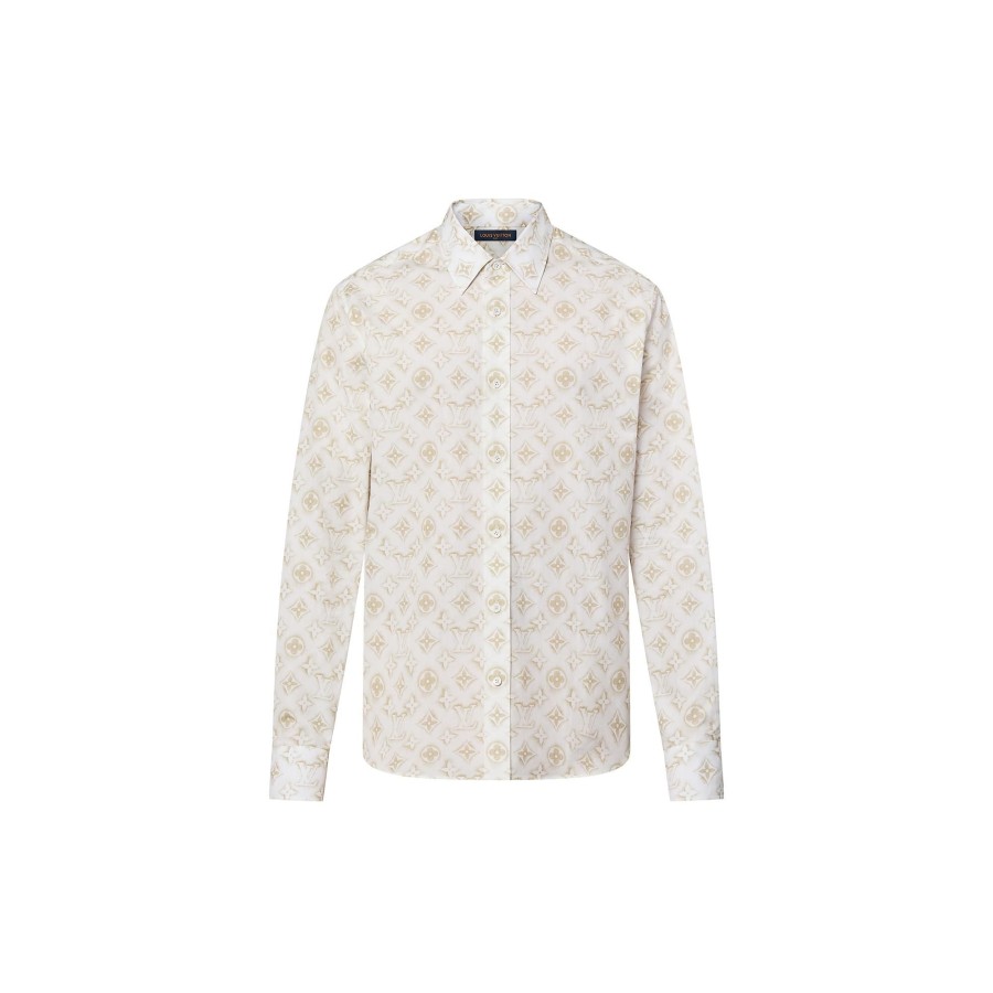 Hombre Louis Vuitton Camisas | Camisa Monogram De Manga Larga En Algodon