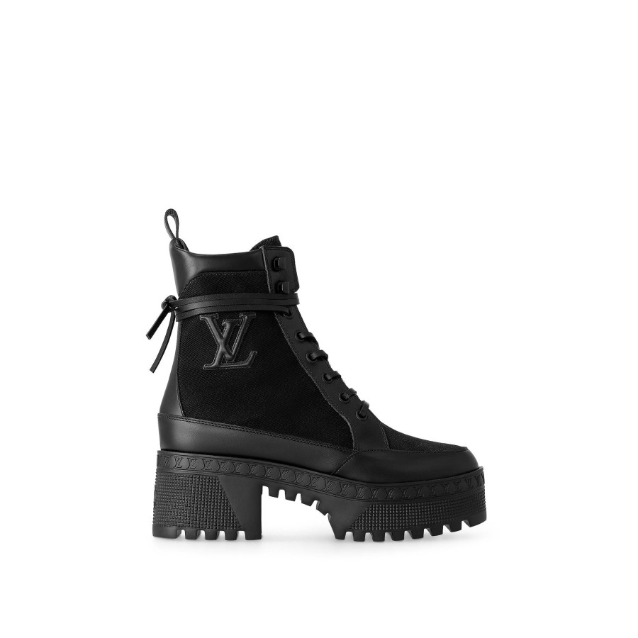 Mujer Louis Vuitton Botas Y Botines | Bota De Desierto Laureate Con Plataforma Negro