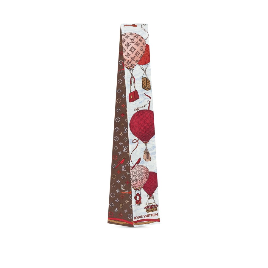 Mujer Louis Vuitton Panuelos De Seda Y Bandanas | Bandana Up And Away Rouge