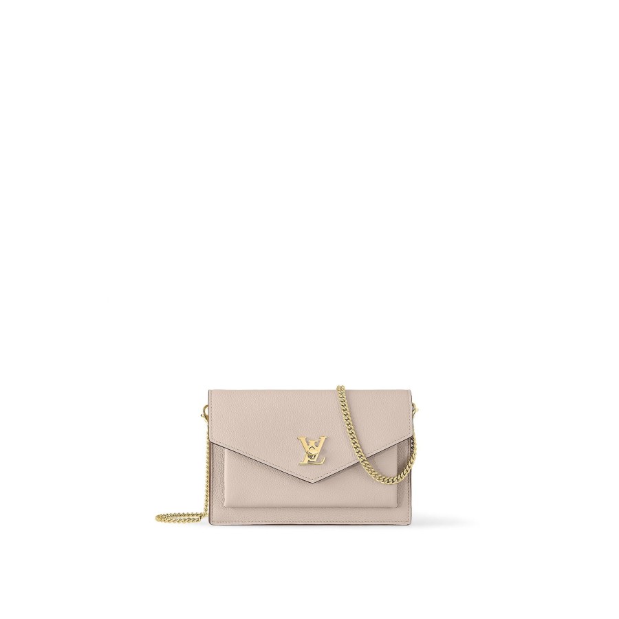 Mujer Louis Vuitton Bolsos Mini | Bolso Mylockme Chain Greige