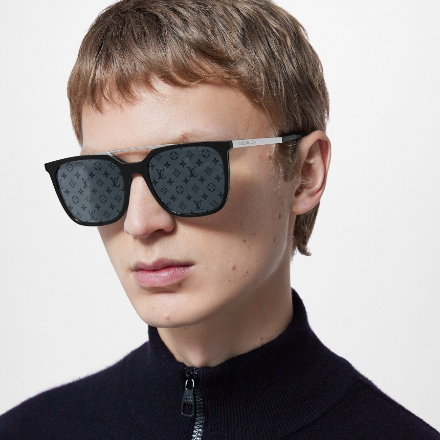 Hombre Louis Vuitton Gafas De Sol | Gafas De Sol Mix It Up Square Negro