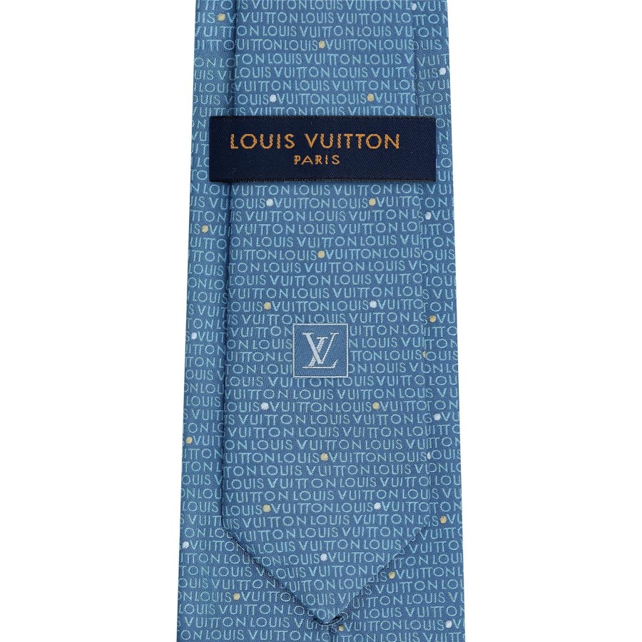 Hombre Louis Vuitton Corbatas Y Panuelos | Corbata Lv Signature Azul