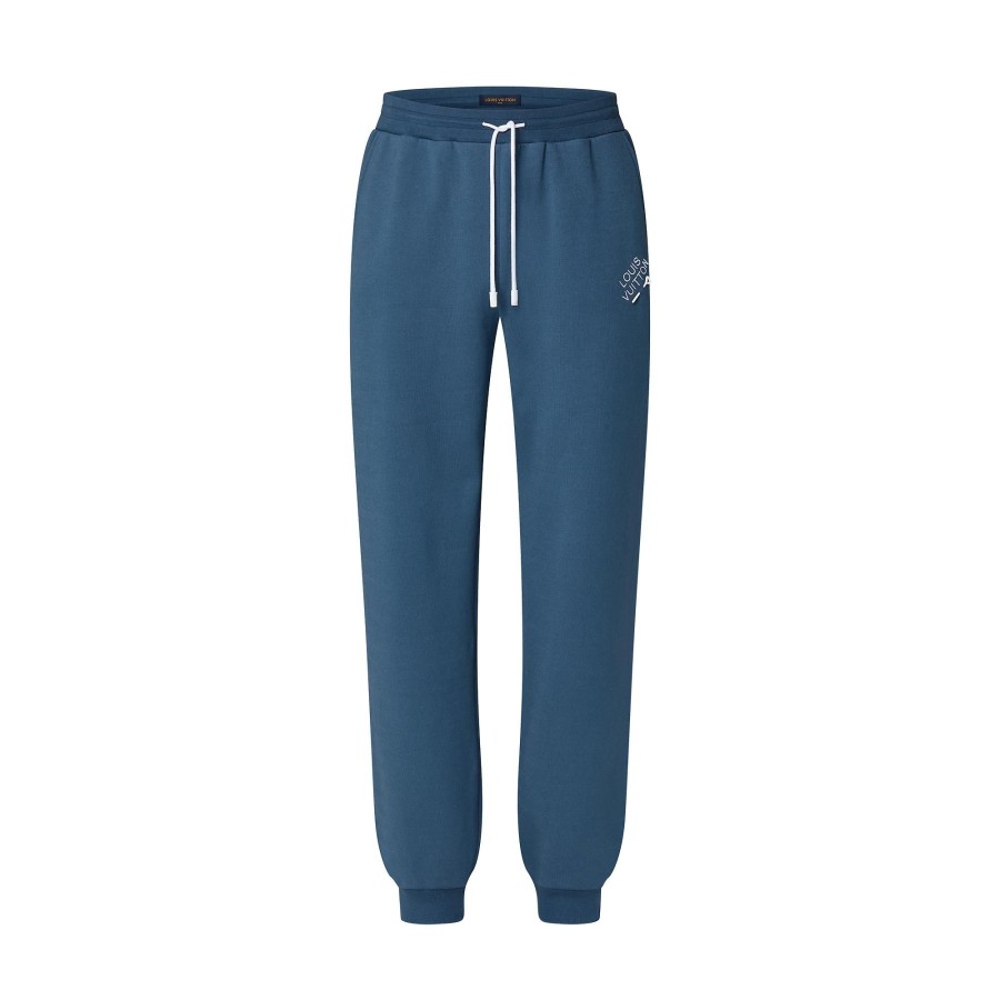 Hombre Louis Vuitton Pantalones | Pantalon De Chandal En Algodon Con Distintivo