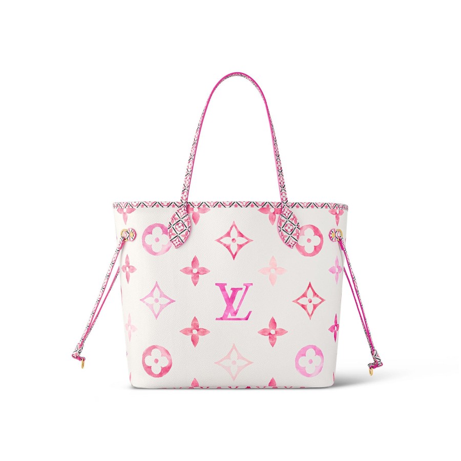 Mujer Louis Vuitton Bolsos Al Hombro Y Cruzados | Bolso Neverfull Mm Rosa