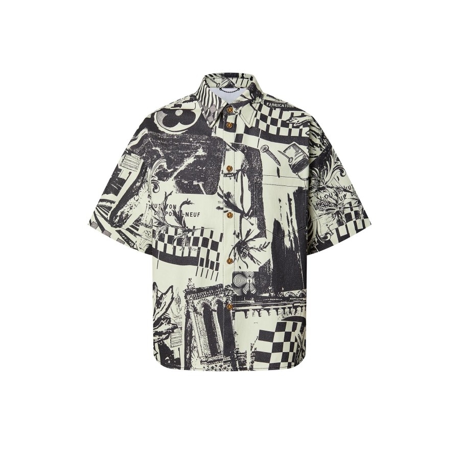 Hombre Louis Vuitton Camisas | Camisa Vaquera De Manga Corta