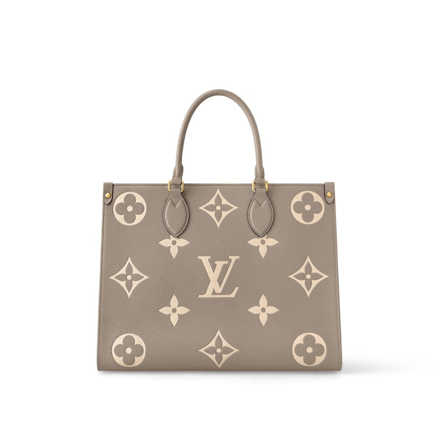 Mujer Louis Vuitton Seleccion De Bolsos En Piel | Bolso Onthego Mm Tourterelle/Creme