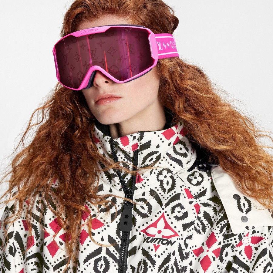 Mujer Louis Vuitton Gafas De Sol | Gafas De Mascara Lv Snow Fuchsia