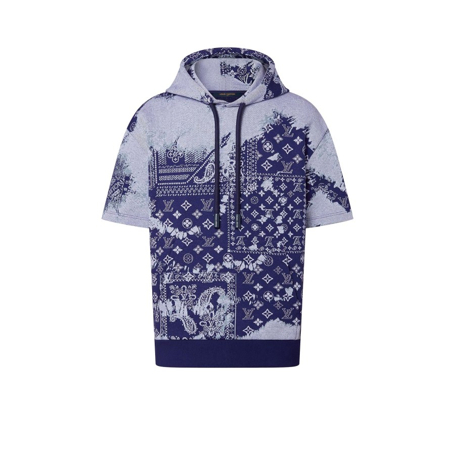 Hombre Louis Vuitton Punto Y Sudaderas | Sudadera De Manga Corta Monogram Bandana