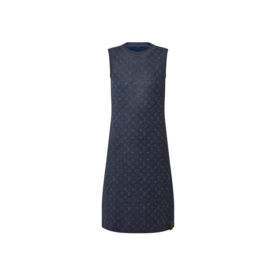 Mujer Louis Vuitton Vestidos | Vestido Brillante De Punto Monogram