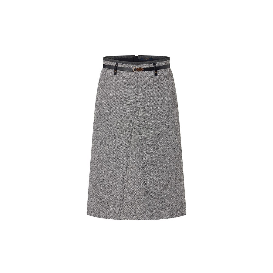 Mujer Louis Vuitton Faldas Y Pantalones Cortos | Falda Midi De Tweed Con Cinturon