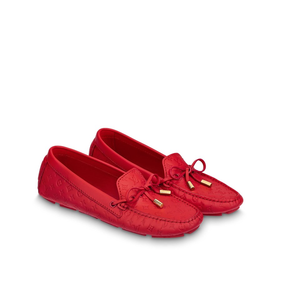 Mujer Louis Vuitton Mocasines Y Bailarinas | Mocasin Plano Gloria Rojo