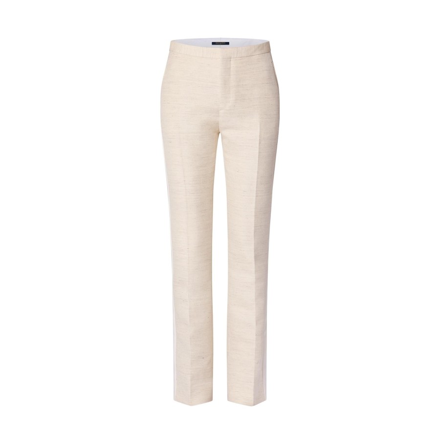 Mujer Louis Vuitton Pantalones | Pantalon De Traje Con Detalle De Seda