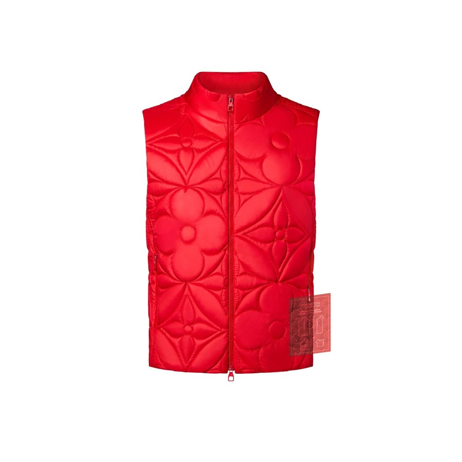 Hombre Louis Vuitton Cazadoras Y Abrigos | Chaleco Acolchado Lvse Monogram Flower Rouge Rio