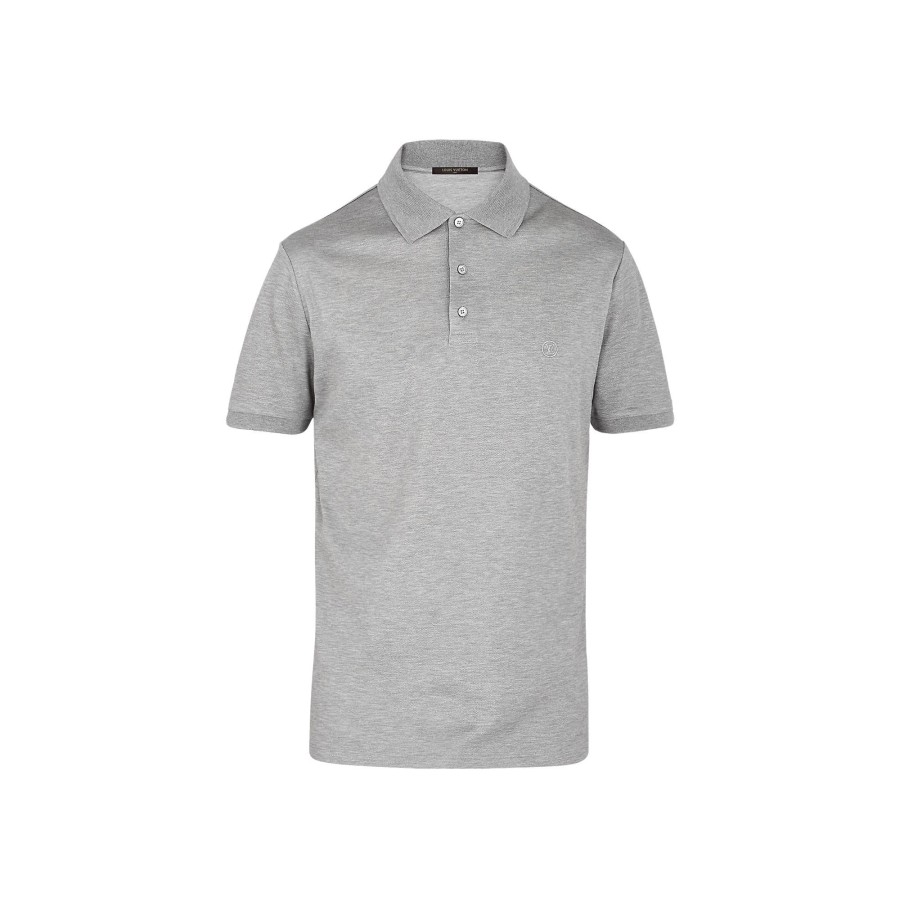 Hombre Louis Vuitton Camisetas Y Polos | Polo Clasico De Pique Gris Chine