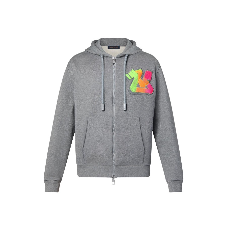 Hombre Louis Vuitton Punto Y Sudaderas | Sudadera Lv Graffiti Con Capucha Y Cremallera