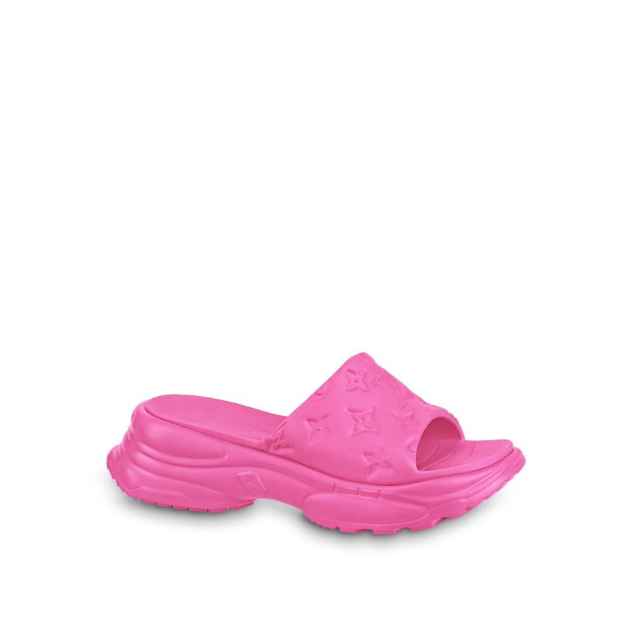 Mujer Louis Vuitton Mules | Mule Plano Pool 55 Comfort Fuchsia