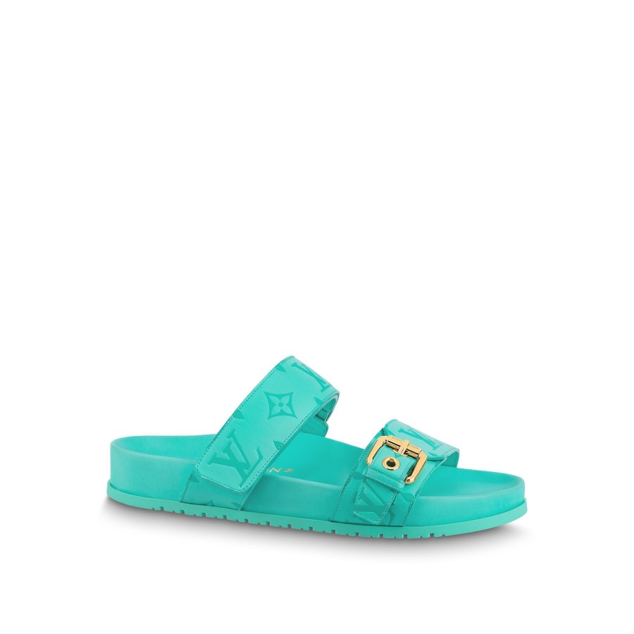 Mujer Louis Vuitton Mules | Mule Plano Bom Dia Comfort Vert D'Eau