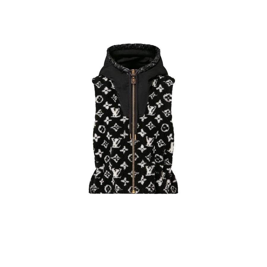 Mujer Louis Vuitton Abrigos Y Chaquetas | Chaleco Teddy Monogram Con Capucha