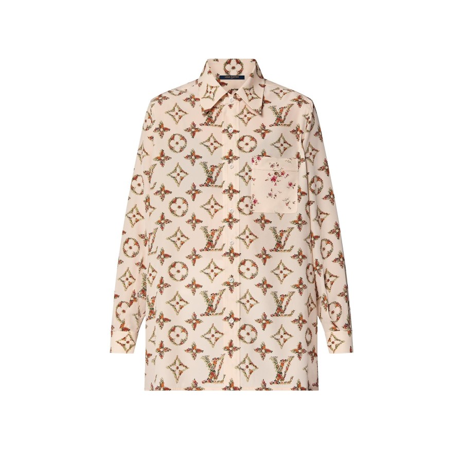 Mujer Louis Vuitton Tops | Camisa Tipo Pijama Monogram Floral