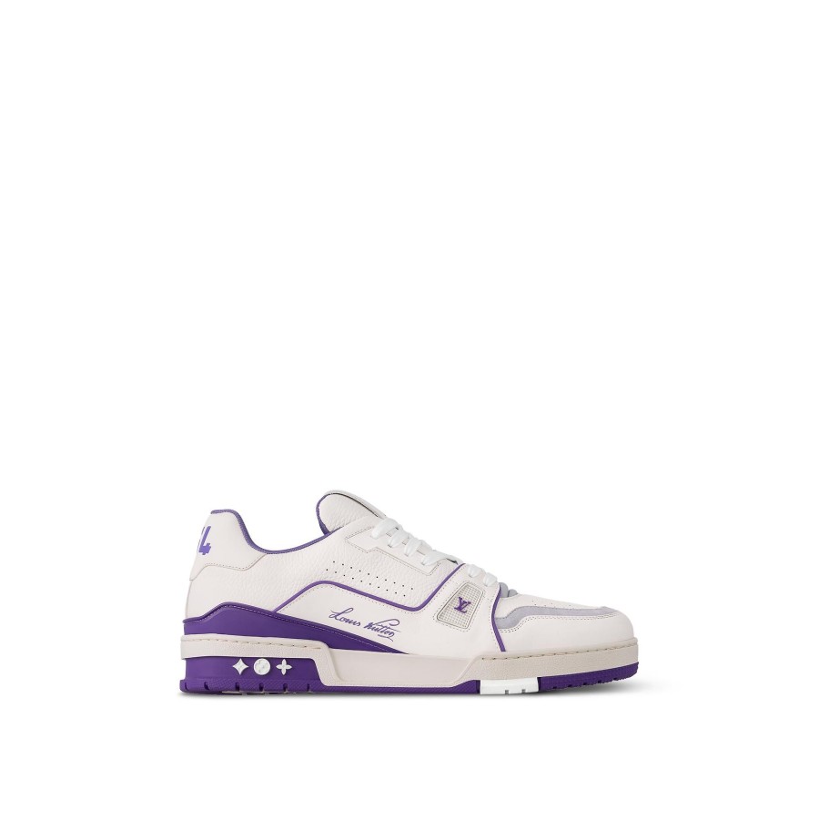 Hombre Louis Vuitton Zapatillas | Zapatilla Deportiva Lv Trainer Violeta