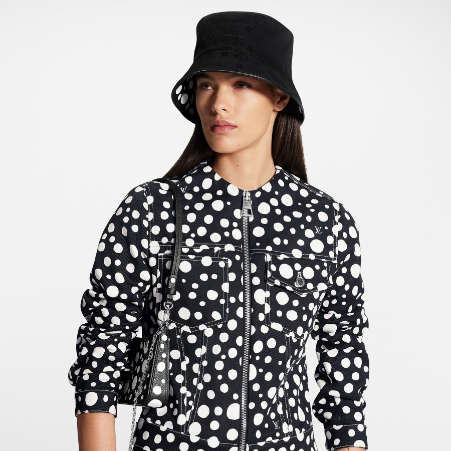 Mujer Louis Vuitton Gorros Y Guantes | Lv X Yk Sombero Bucket Reversible Infinity Dots