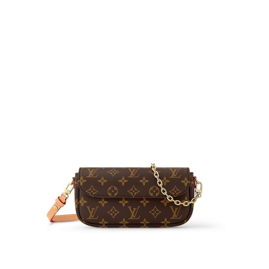 Mujer Louis Vuitton Bolsos Monogram Iconicos | Cartera Ivy Con Cadena