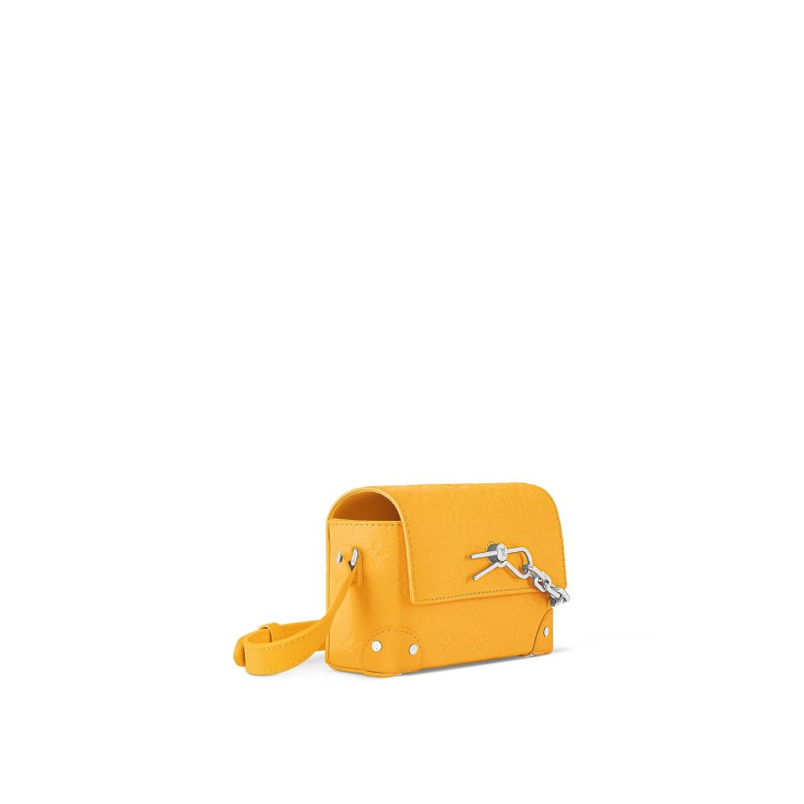 Hombre Louis Vuitton Seleccion De Bolsos De Piel | Cartera Steamer Con Bandolera Amarillo