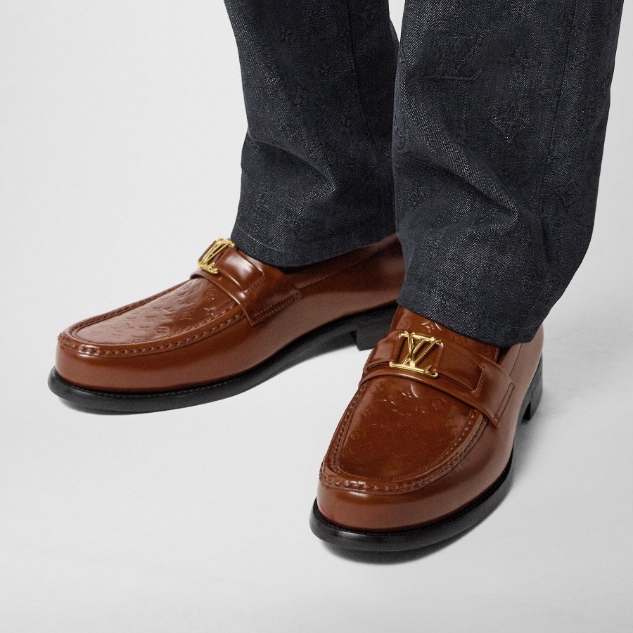 Hombre Louis Vuitton Mocasines | Mocasin Major Cognac