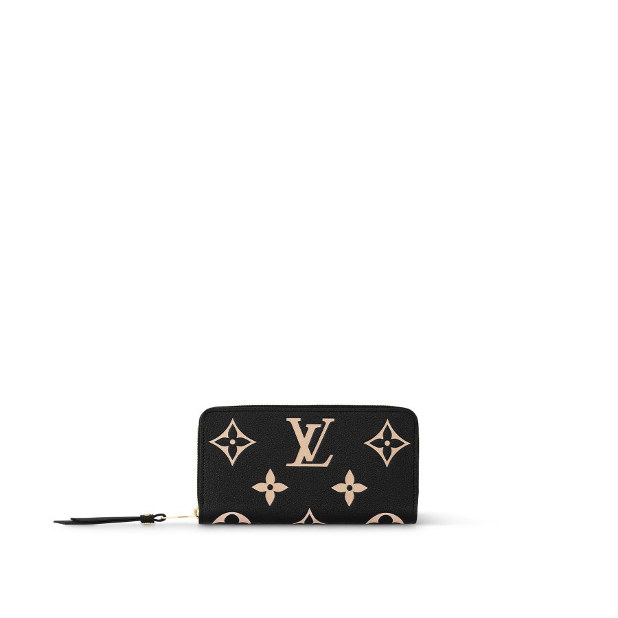 Mujer Louis Vuitton Carteras Grandes | Cartera Zippy Negro/Beige