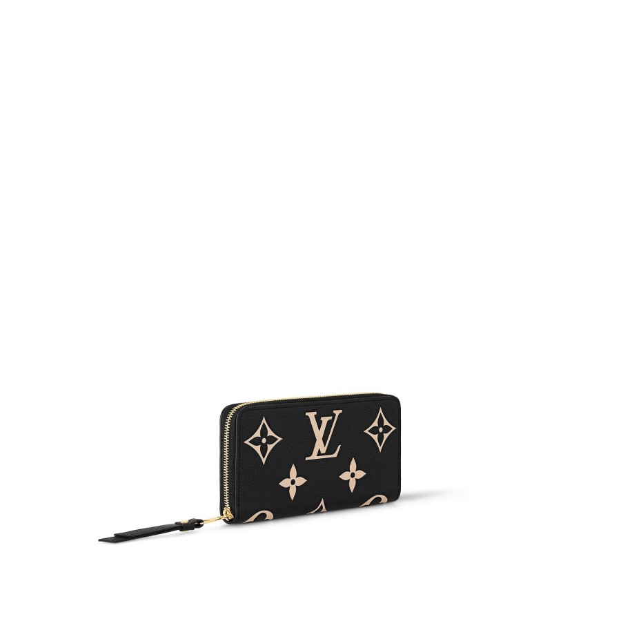 Mujer Louis Vuitton Carteras Grandes | Cartera Zippy Negro/Beige