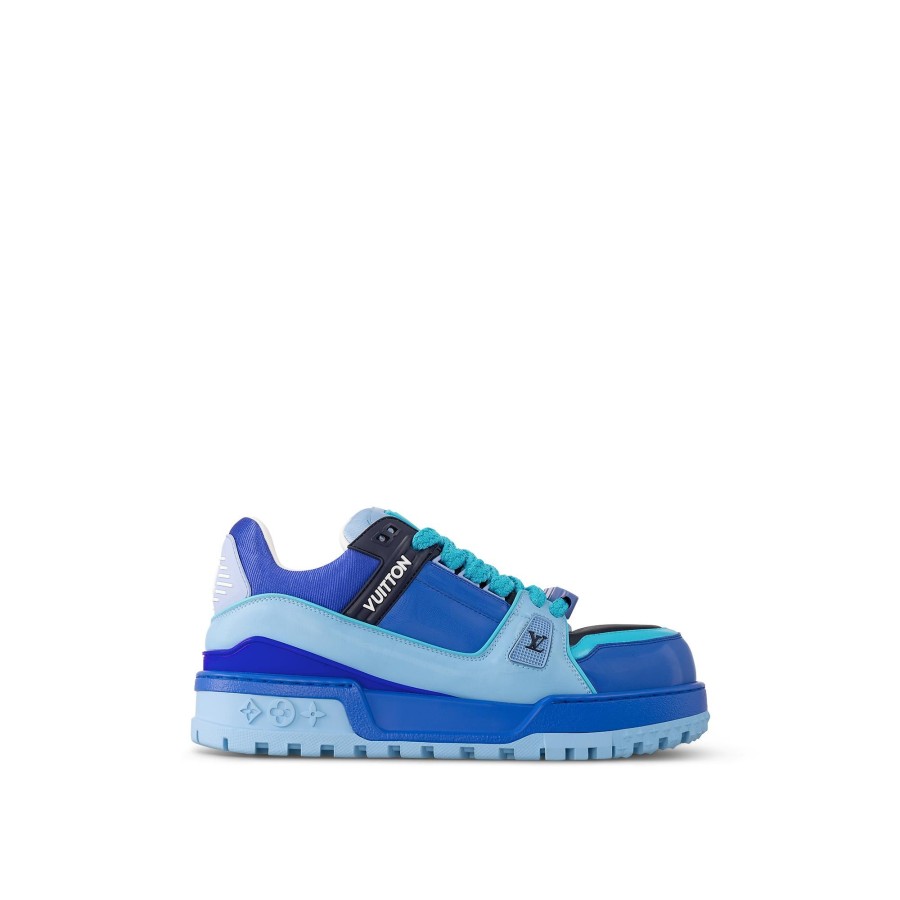 Hombre Louis Vuitton Zapatillas | Zapatilla Deportiva Lv Trainer Maxi Azul